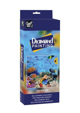 Diamond Painting - Haft Diamentowy - 40x30 cm Podwodny świat