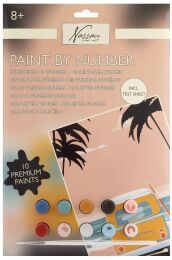 Malowanie numeryczne na kartonie 32x22cm, Surf Van