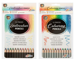 12 kolorowych ołówków w puszce, mix 2 szt.