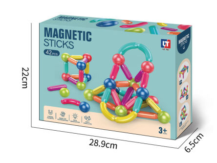 Klocki Magnetyczne 42  elementy dla dzieci 3+