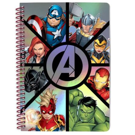 Avengers , Notatnik z metalizowaną okładką