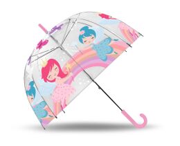 Parasolka przezroczysta, automatyczna 19" Fairy Princess