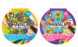 Kolorowanka Mandala 25 arkuszy, 2 wzory, 15 cm