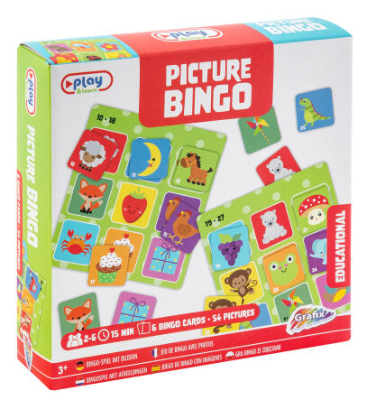 Gra Picture Bingo- 54 zdjęcia + 6 kart