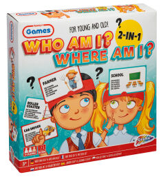 Gra 2 w 1: Kim jestem? & Gdzie ja jestem? - 80 kart