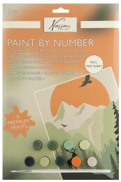 Malowanie numeryczne na kartonie 32x22cm, Góra