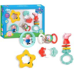 RATTLE AND TEETHER SET PEPPA PIG